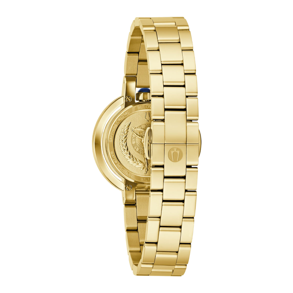 Bulova Rubaiyat Women's 30.5mm Analog Gold Bracelet Watch - Pearl Dial