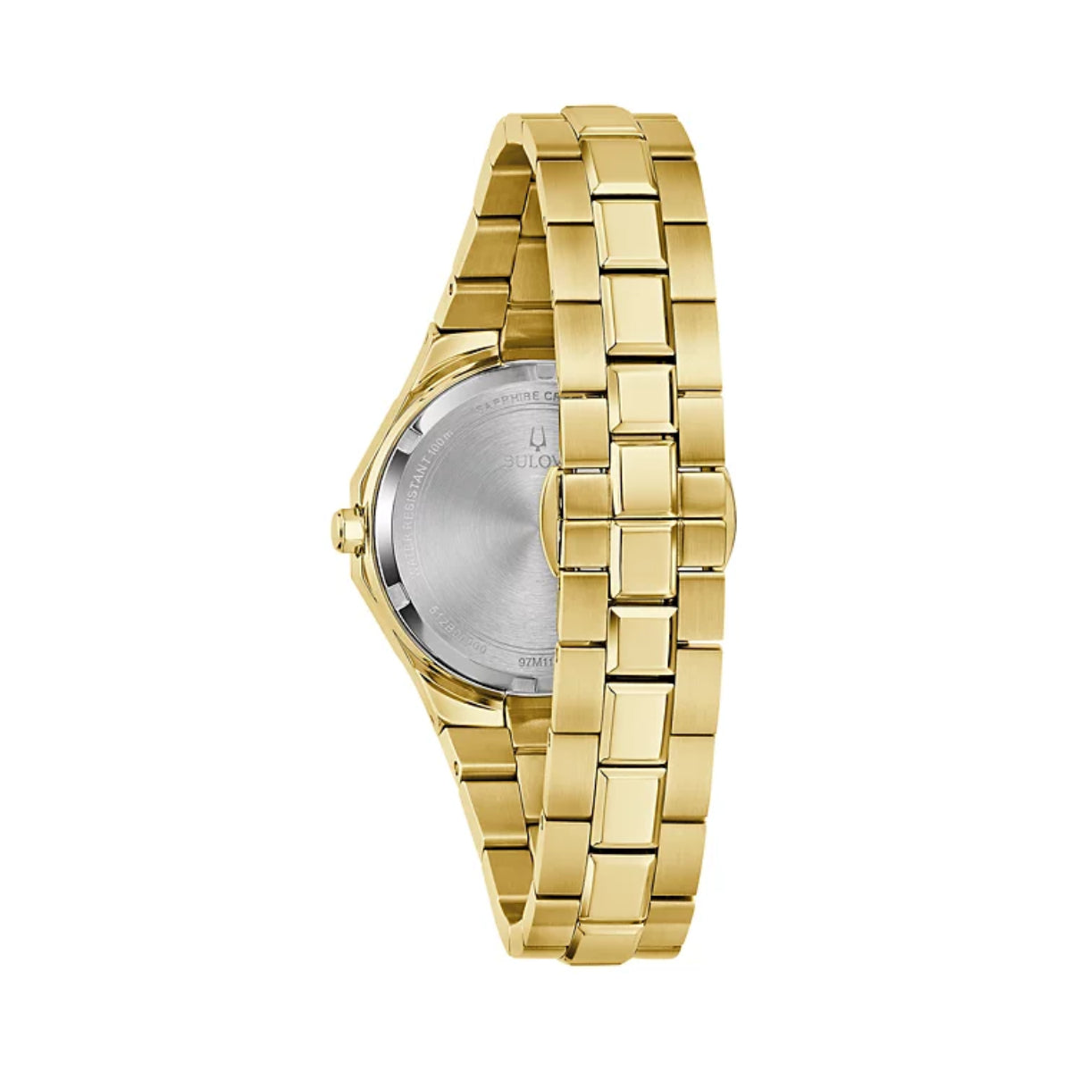 Bulova Prestige Women's 32mm Analog Gold Bracelet Watch - Pearl Dial