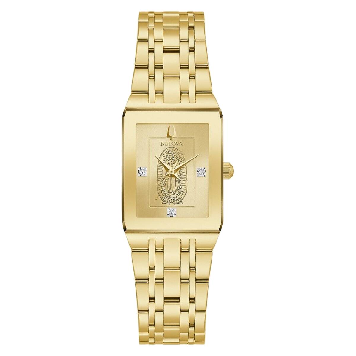 Bulova Our Lady Of Guadalupe Women's 20.5mm Bracelet Watch - Gold