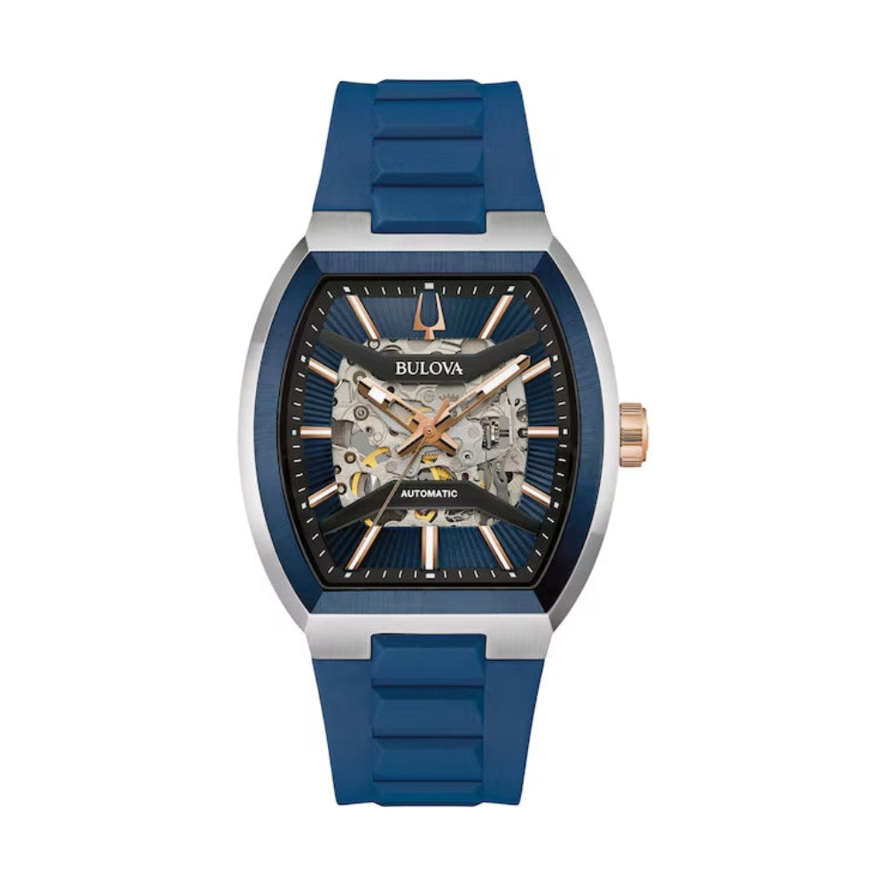 Bulova Maquina Automatic Men's 40 mm Strap Watch - Blue
