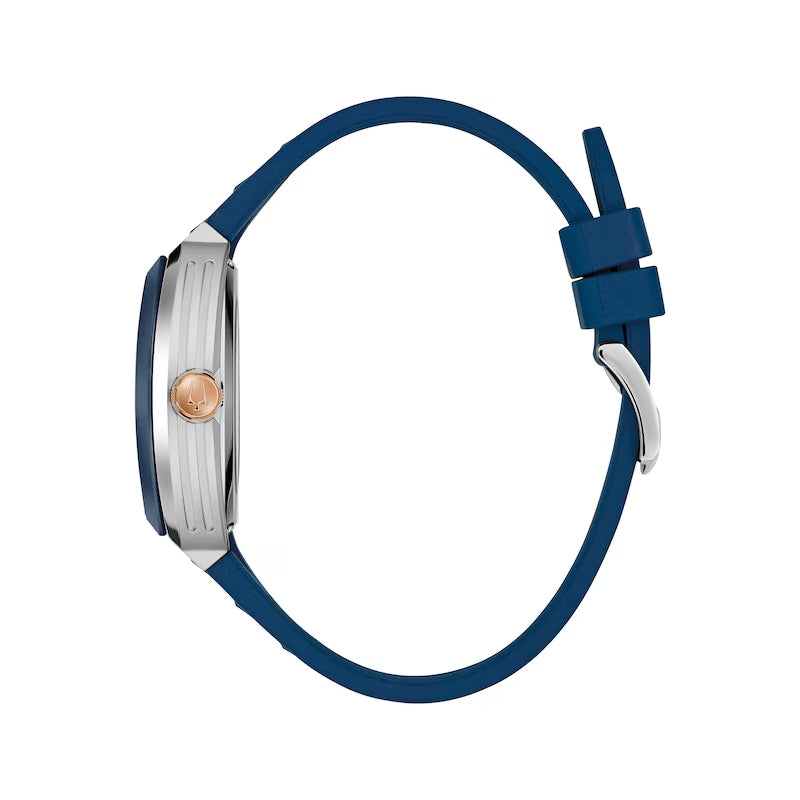 Bulova Maquina Automatic Men's 40 mm Strap Watch - Blue