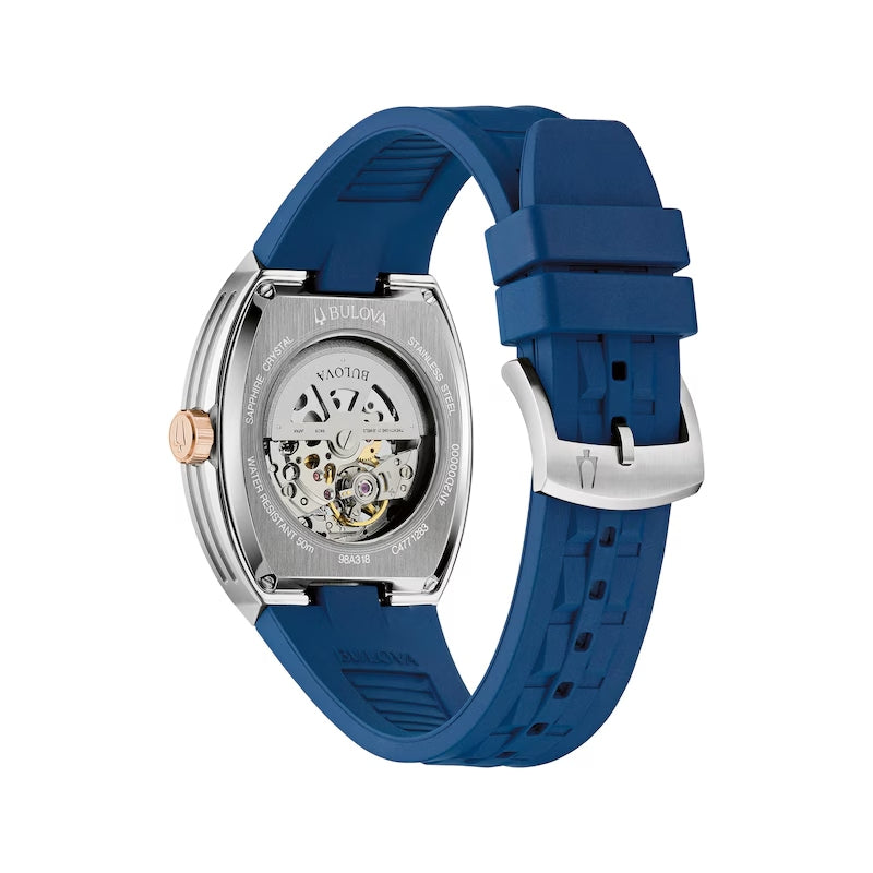 Bulova Maquina Automatic Men's 40 mm Strap Watch - Blue