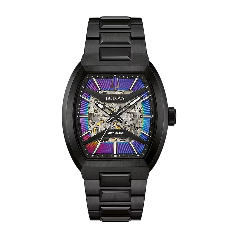 Bulova Maquina Automatic Men's 40 mm Bracelet Watch - Black