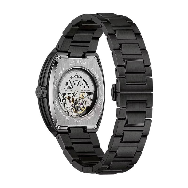 Bulova Maquina Automatic Men's 40 mm Bracelet Watch - Black
