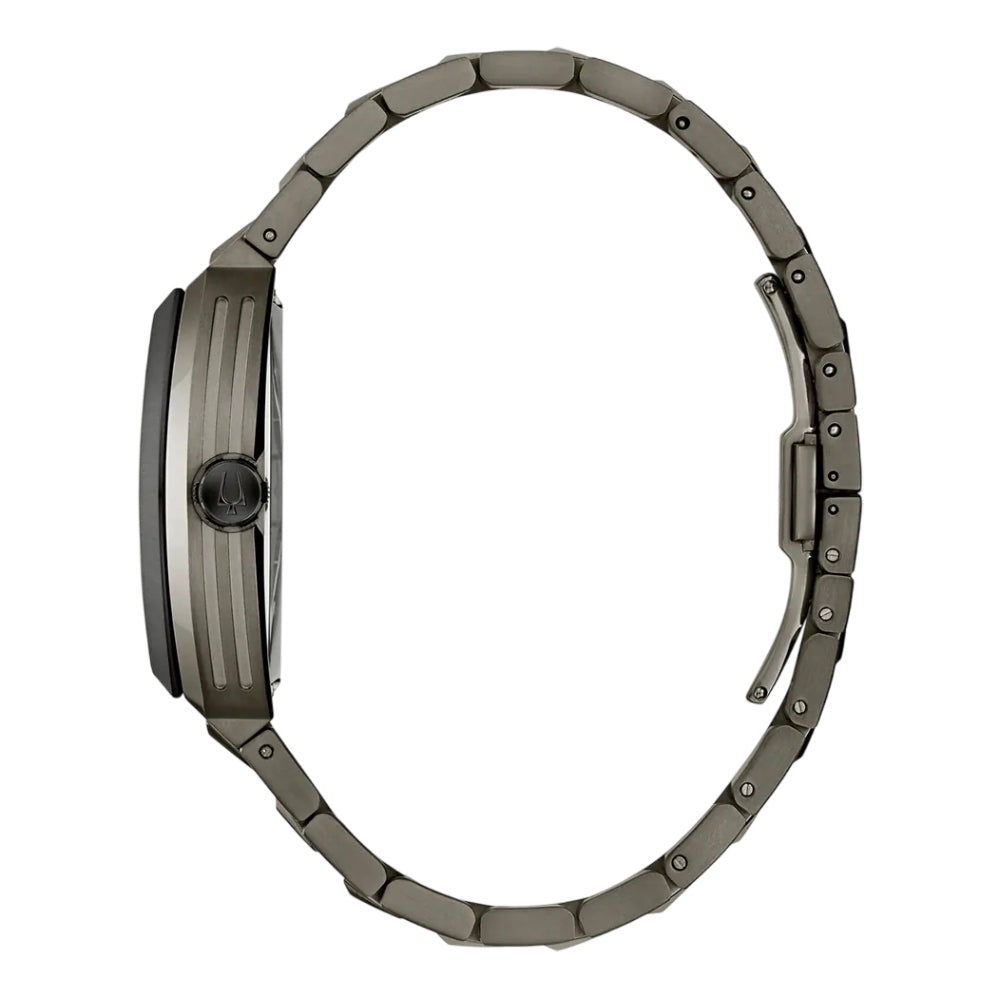 Bulova Maquina Automatic Men's 40 mm Gray Bracelet Watch - Green Dial