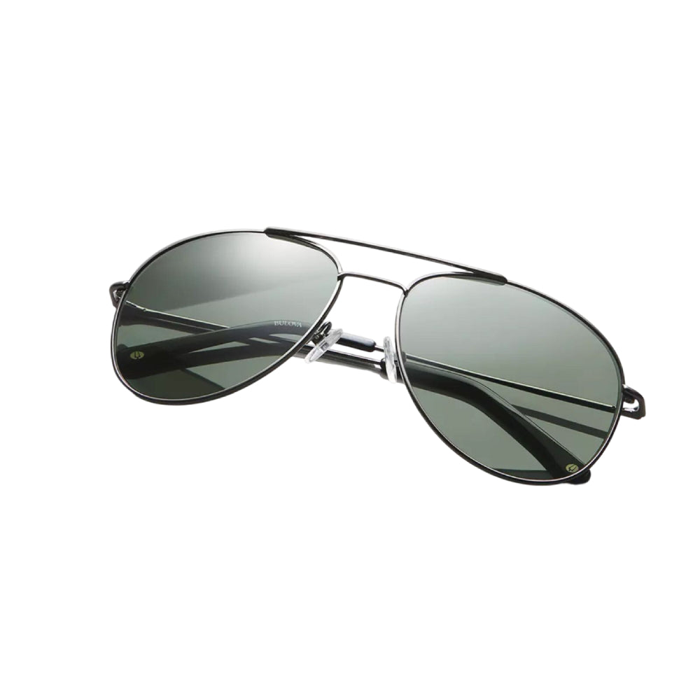 Bulova Men's K000056 Graphite Aviator Sunglasses with Case