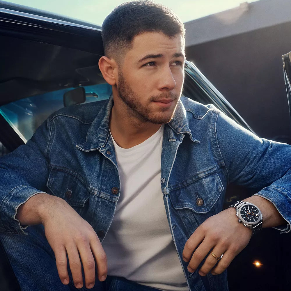 Fossil Men's 44mm Silver Bracelet Watch