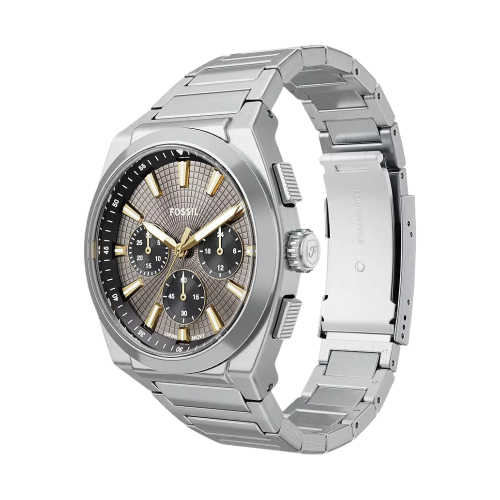 Fossil Everret Men's 44mm Bracelet Watch - Gray