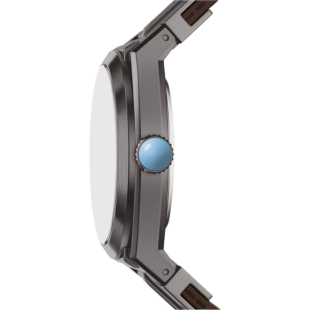 Fossil Men's Limited Edition Star Wars Mandalorian Everett 42mm Brown Strap Watch Set - Gray Dial