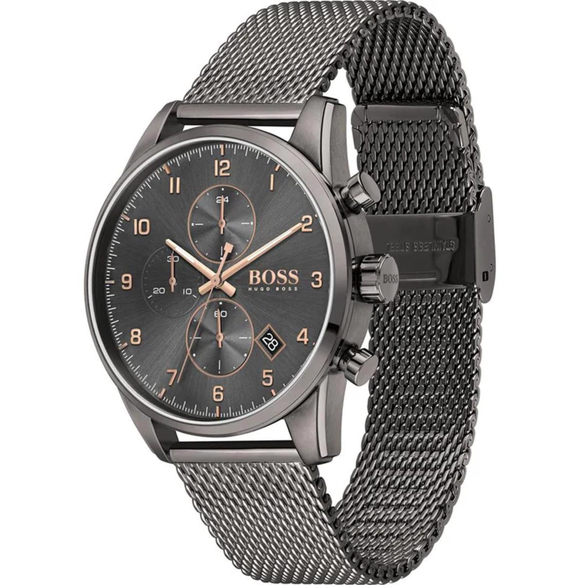 Hugo Boss Skymaster Men's 44mm Bracelet Watch - Gray