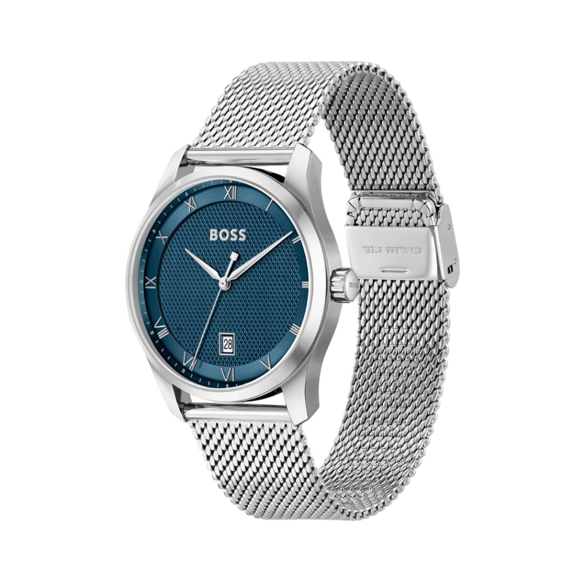 Hugo Boss Women's 41mm Silver Bracelet Watch - Blue Dial