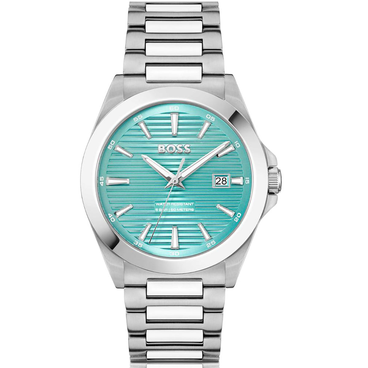 Hugo Boss Strike Women's 41mm Silver Bracelet Watch - Blue Dial