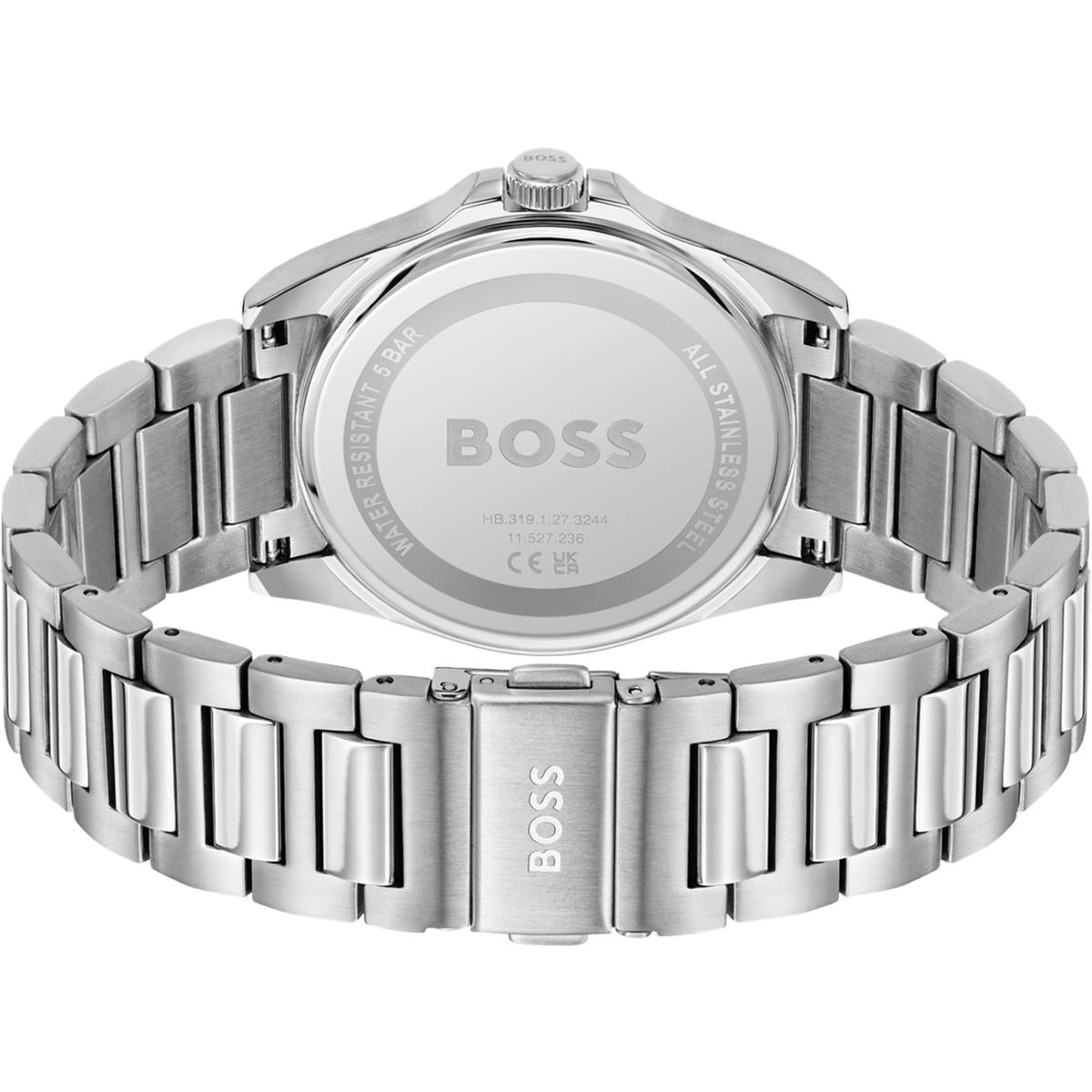 Hugo Boss Strike Women's 41mm Silver Bracelet Watch - Blue Dial