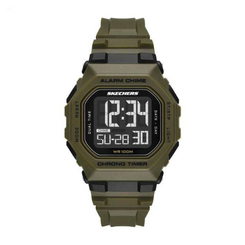 Skechers Men's 45mm Digital Strap Watch