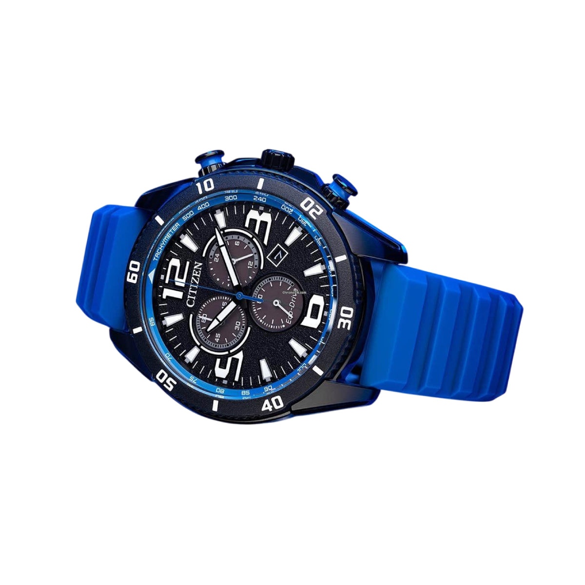 Citizen Eco-Drive Brycen Men's 44.8mm Blue Strap Analog Watch - Black Dial