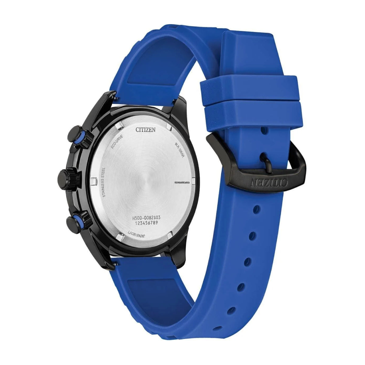 Citizen Eco-Drive Brycen Men's 44.8mm Blue Strap Analog Watch - Black Dial