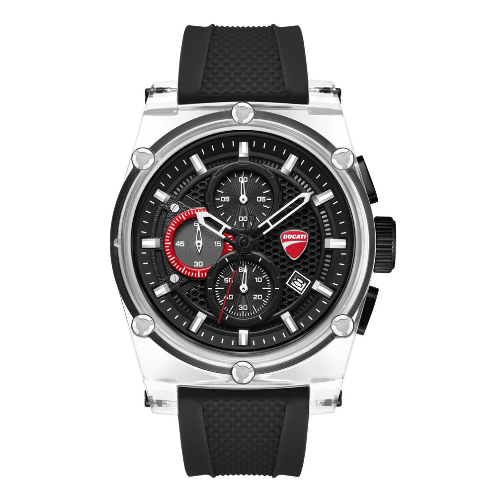 Ducati Supermotos Men's 44mm Strap Watch - Black