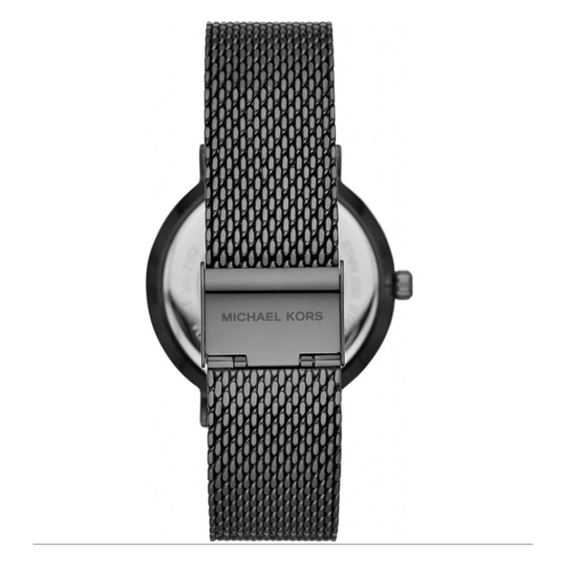 Men's Auden Three-Hand Gunmetal Stainless Steel Mesh Watch 42mm MK7152