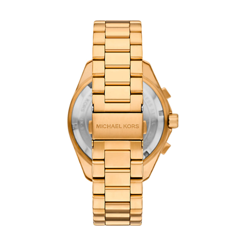 Michael Kors Maritime Men's 45mm Gold-Tone Bracelet Watch - Blue Dial