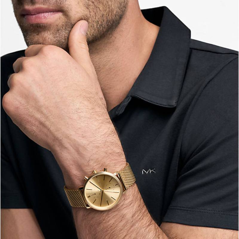 Michael Kors Blake Men's 42mm Analog Gold Bracelet Watch