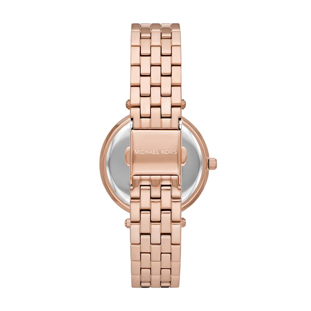 Reloj de cuarzo Michael Kors Darci para mujer, de acero inoxidable y 39 mm, en oro rosa