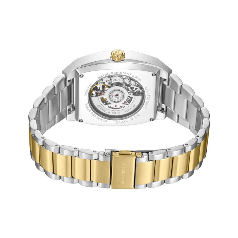 Kenneth Cole New York Milford Men's Two-Tone Bracelet Watch - Silver Dial
