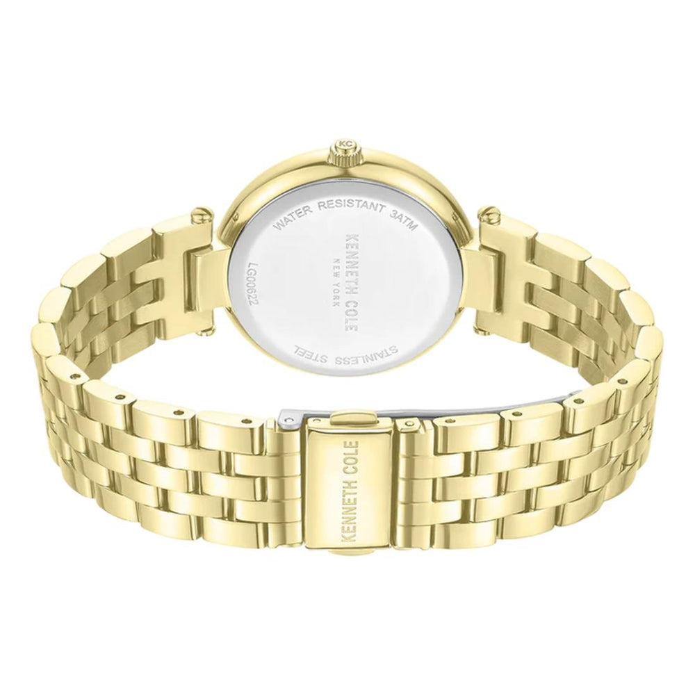 Kenneth Cole New York Classic Women's 32mm Gold Bracelet Watch - Blue Dial