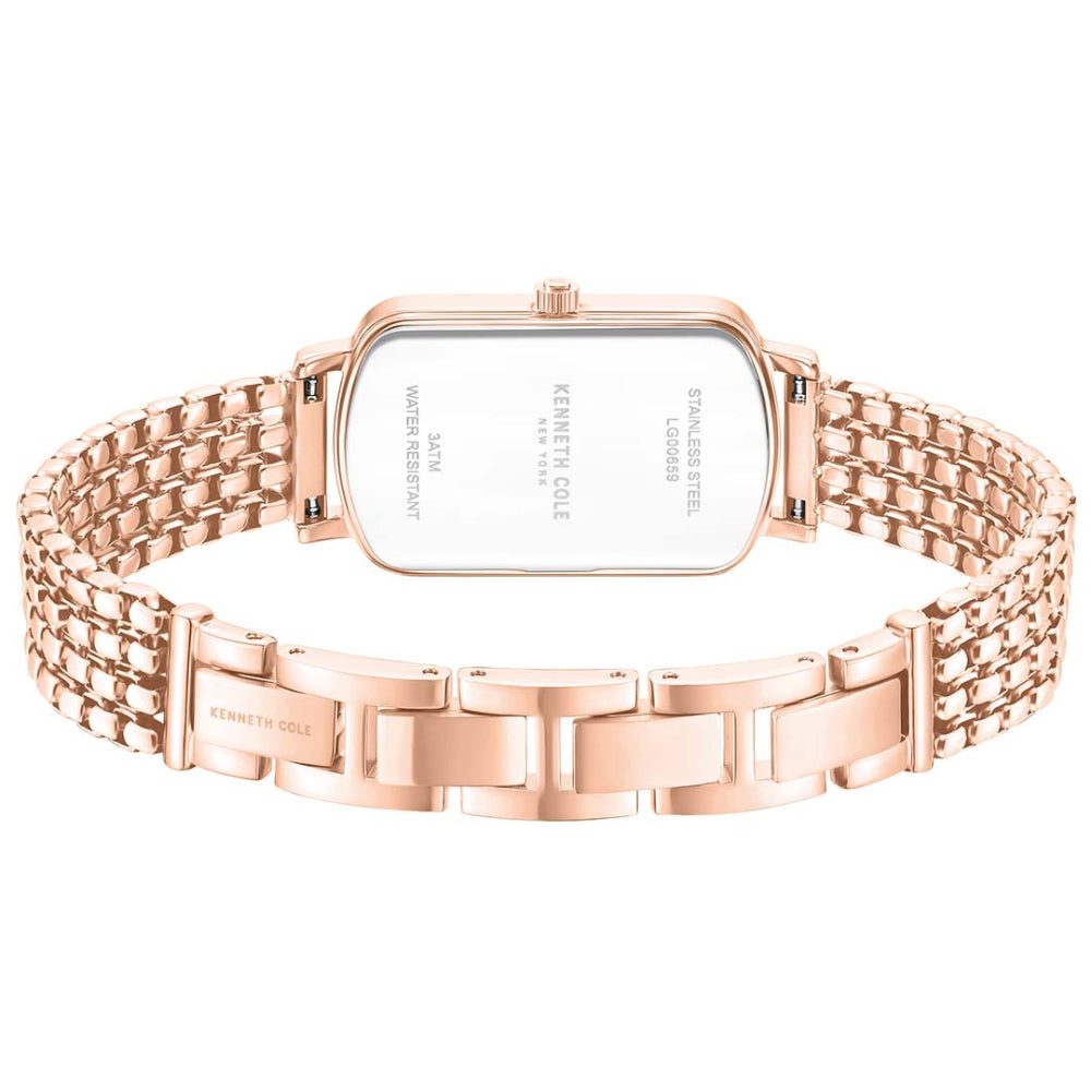Kenneth Cole New York Women's 22mm Rose Gold Bracelet Watch - Blue Dial