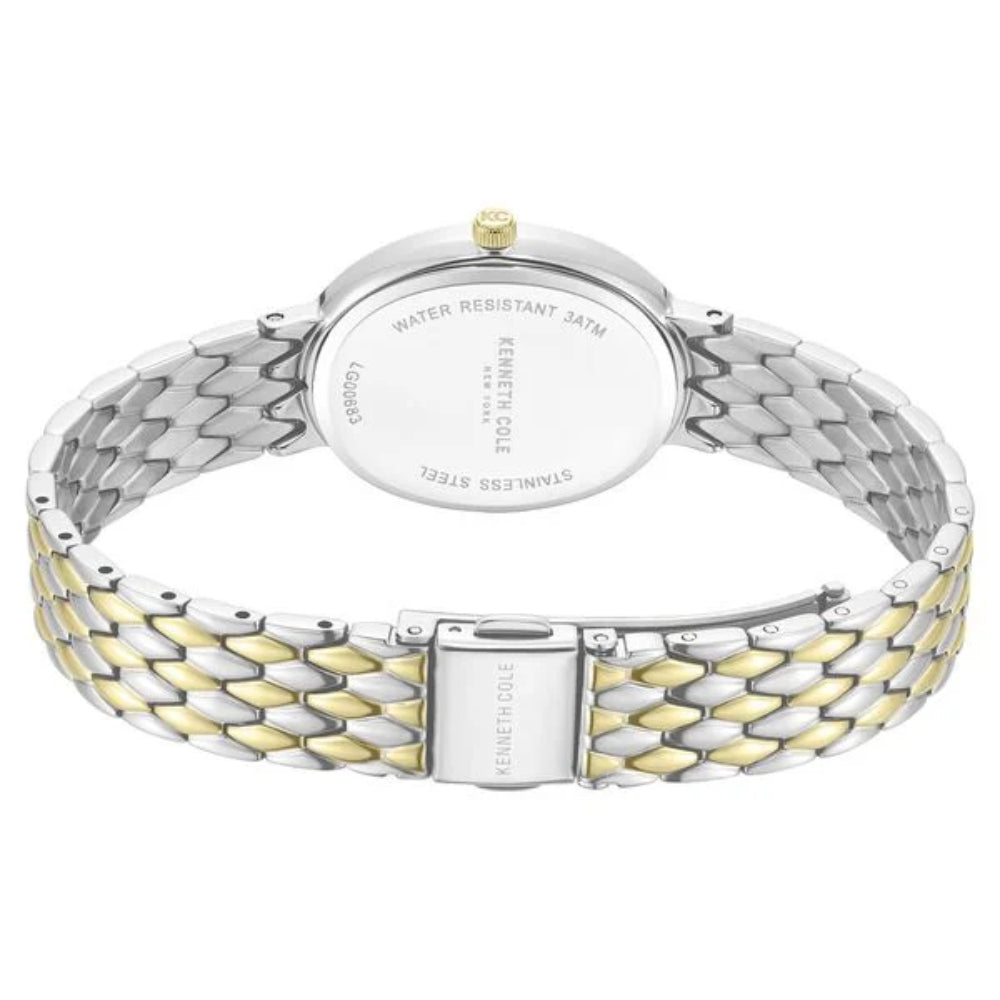 Kenneth Cole Women's 38mm Analog Two-Tone Bracelet Watch - Green Dial