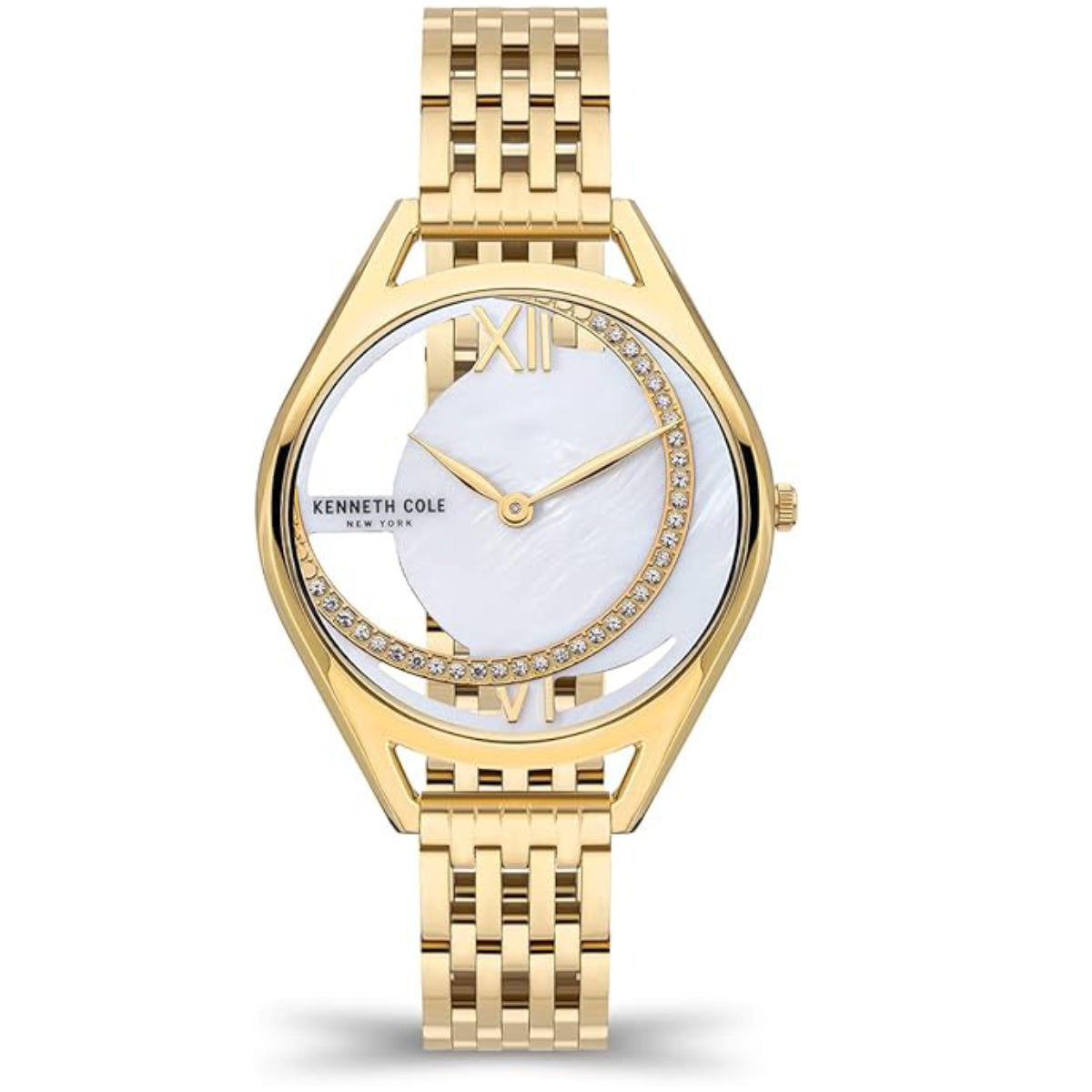 Kenneth Cole New York Women's 34mm Analog Bracelet Watch - White Dial