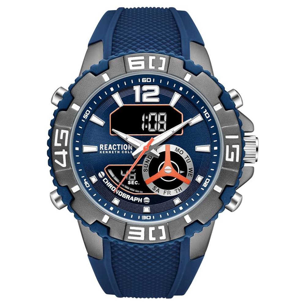 Kenneth Cole Reaction Men's 49mm Ana-Digi Strap Watch– Curacao