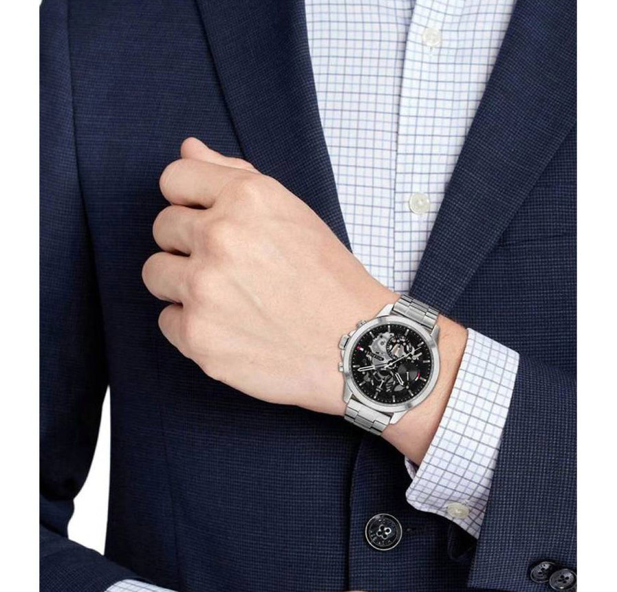 Tommy Hilfiger Henry Men's 44mm Bracelet Watch - Black