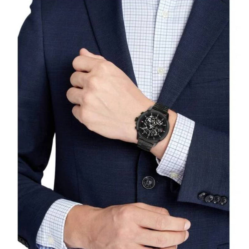 Tommy Hilfiger Henry Men's 44mm Bracelet Watch - Black