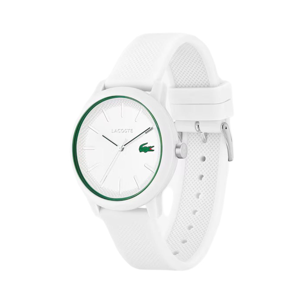 Lacoste Men's 42mm 12.12 Strap Watch - White