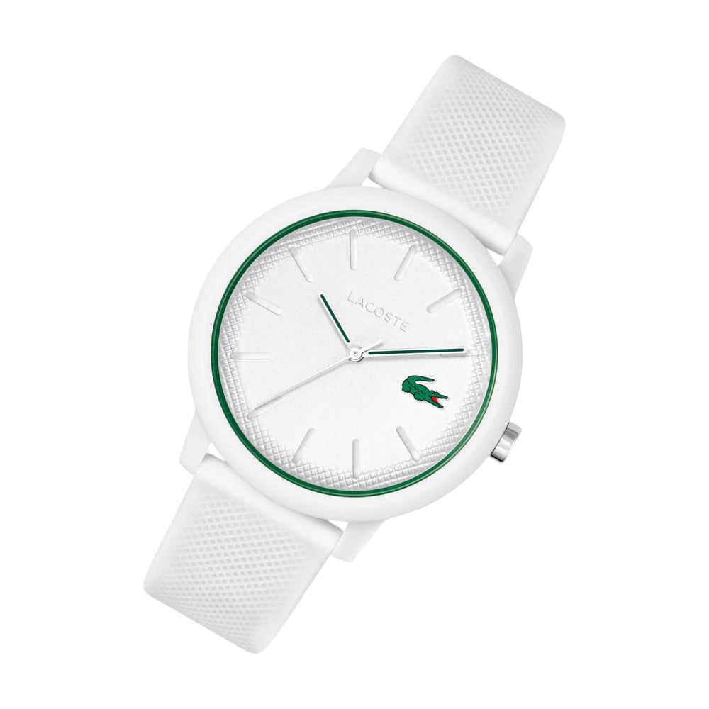 Lacoste Men's 42mm 12.12 Strap Watch - White