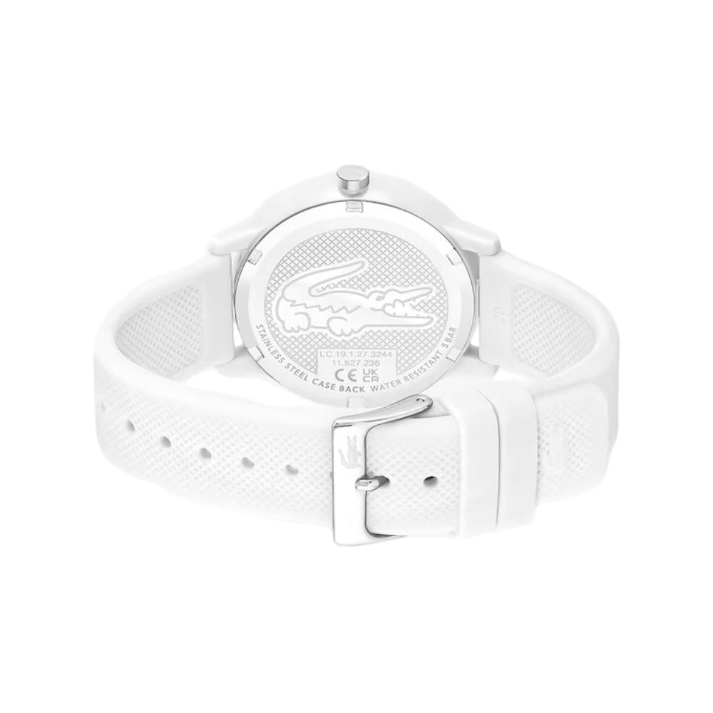 Lacoste Men's 42mm 12.12 Strap Watch - White