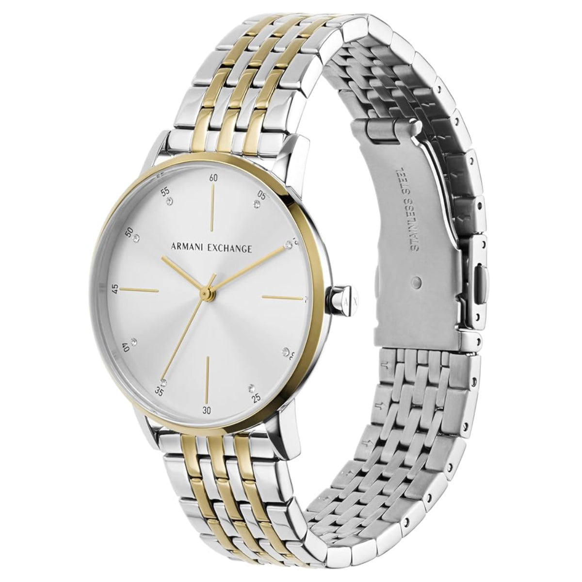 Armani Exchange Women's 36mm Two-Tone Analog Watch with Bracelet