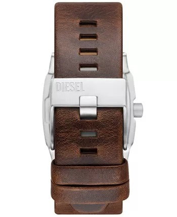Diesel Cliffhanger Men's 36mm Brown Strap Watch - Blue Dial