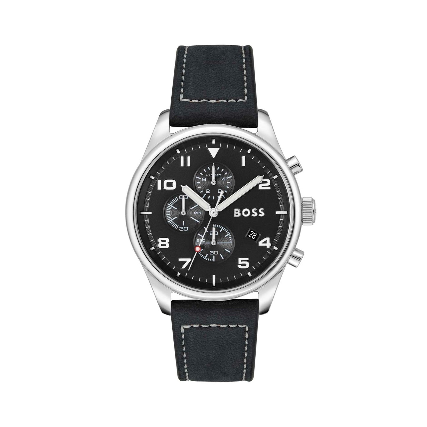 Reloj cronógrafo con pulsera de 44 mm para hombre de Hugo Boss, color negro