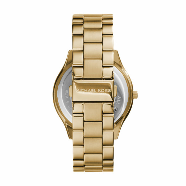 Michael Kors Slim Runway Women's Gold-Tone Watch - Curacao