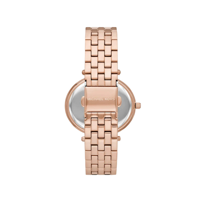 Reloj de cuarzo Michael Kors Darci para mujer, de acero inoxidable y 33 mm, en oro rosa