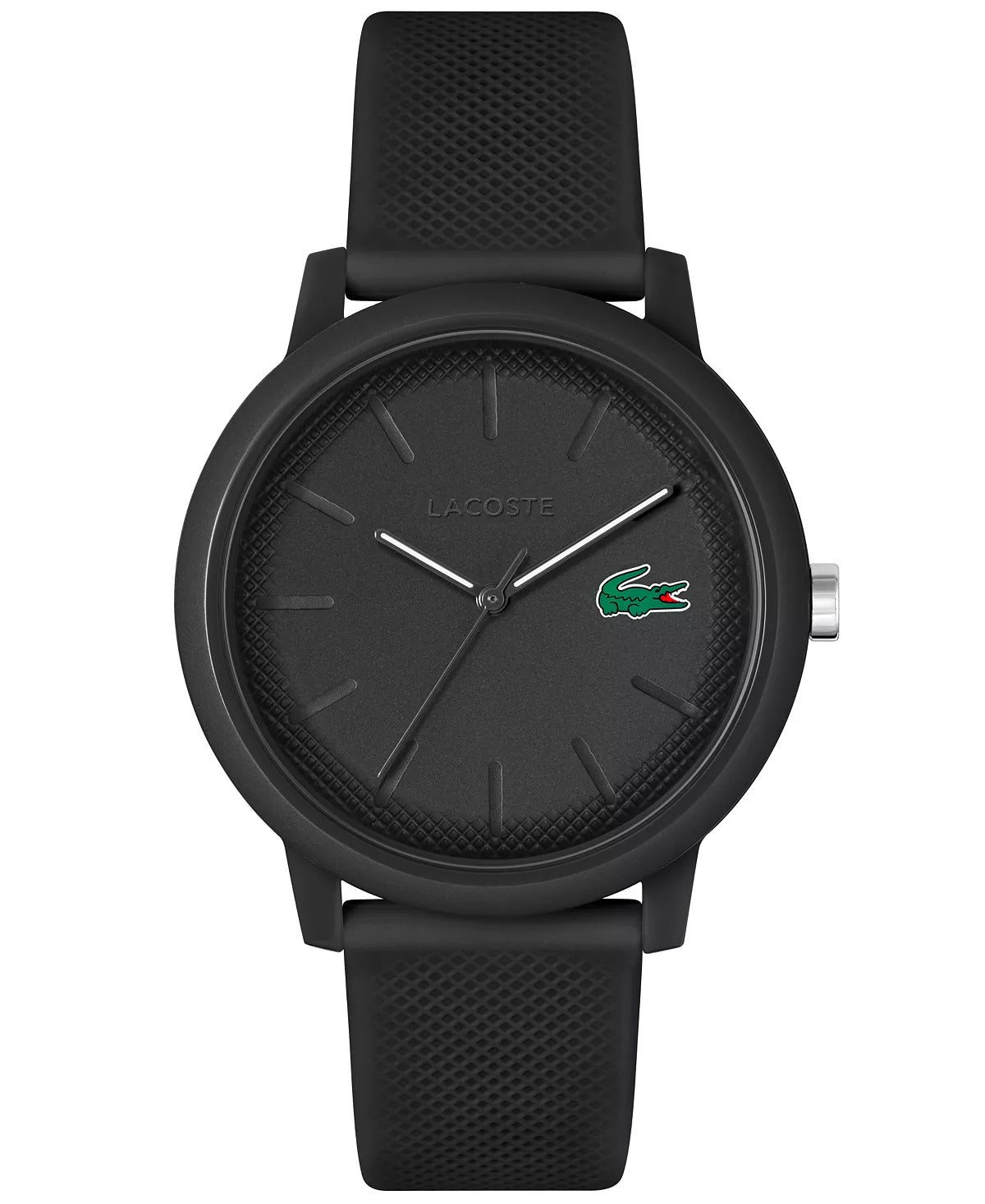 Reloj de pulsera unisex Lacoste 12.12 42 mm con esfera en tono negro