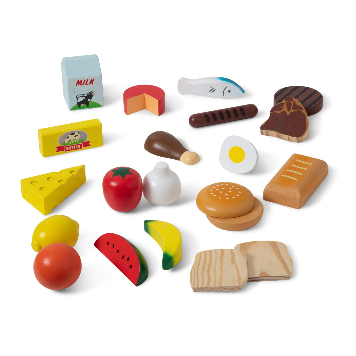 Melissa & Doug Food Groups Wooden Food Play Set