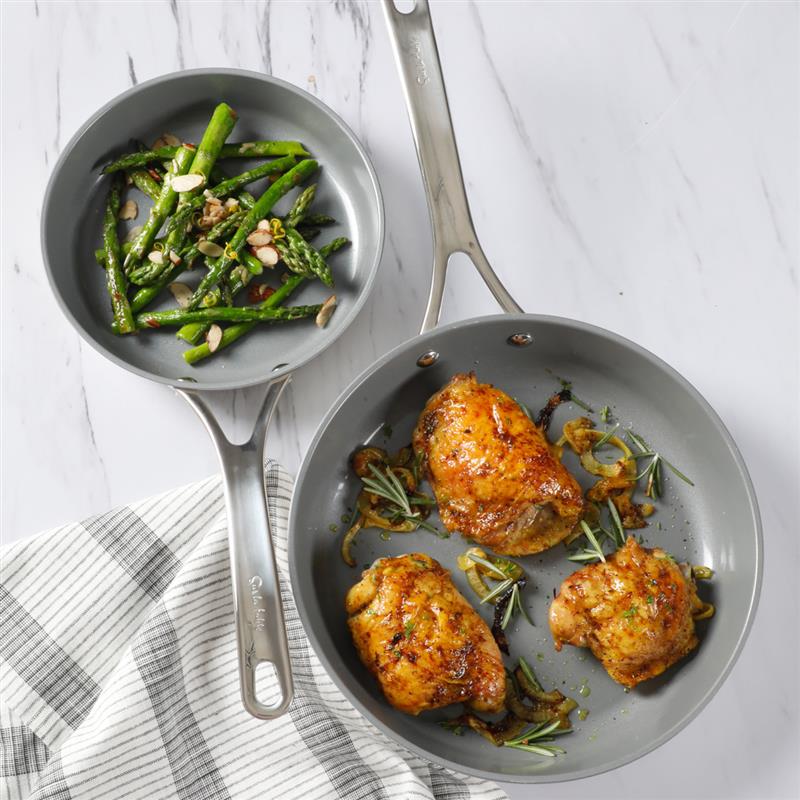 Gibson Sur La Table Angelie Nonstick Cookware Set (10-Piece)