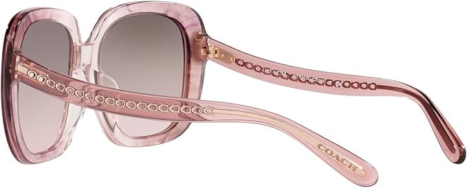 Coach 0HC8323U Ombre Sunglasses - Transparent Pink