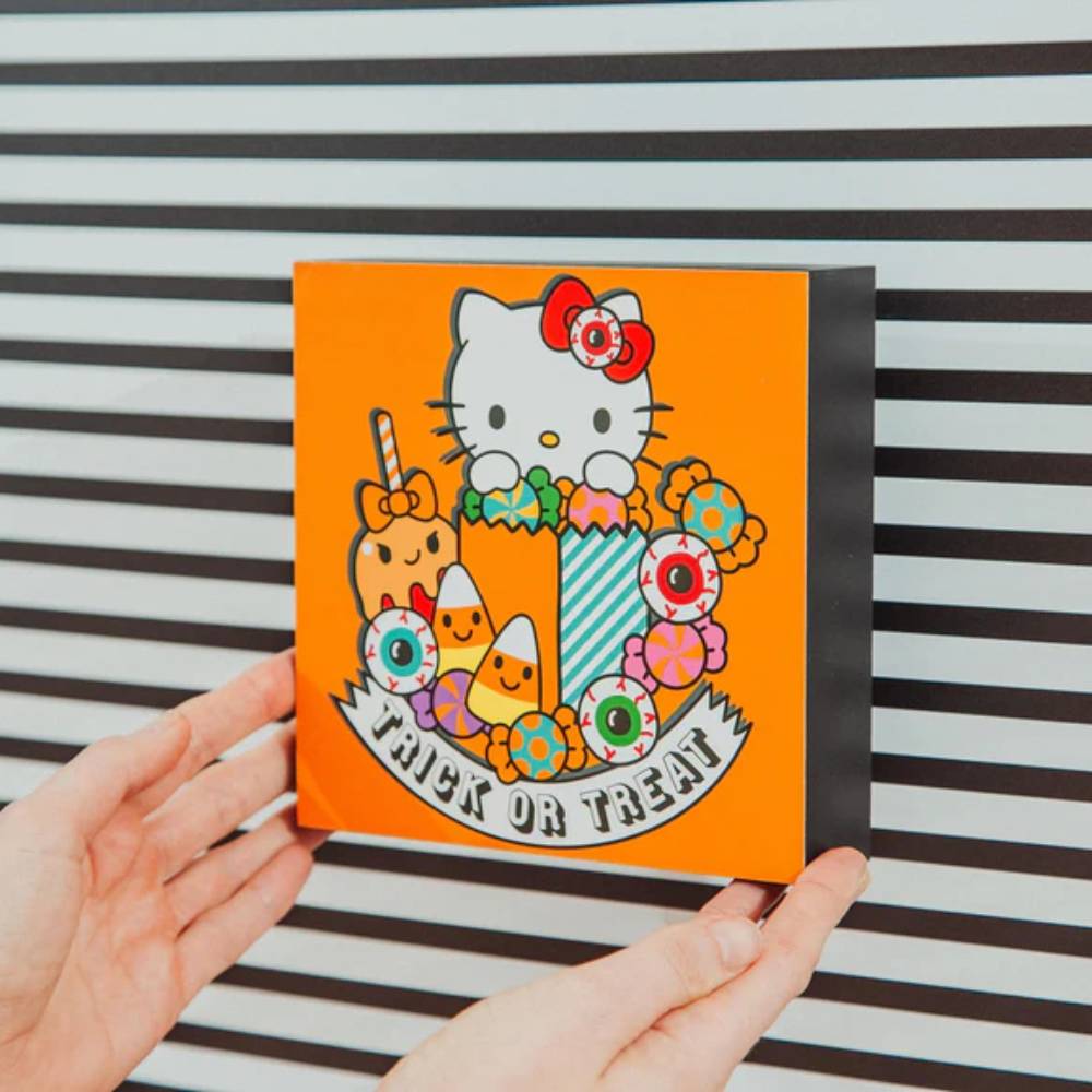 Sanrio Hello Kitty Trick Or Treat Wooden Box - Multicolor