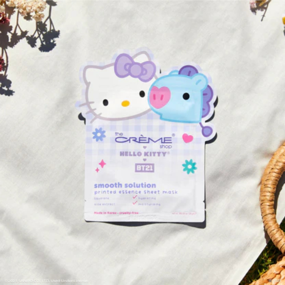 The Creme Shop X Hello Kitty and BT21 Smooth Solution Printed Essence Sheet Mask