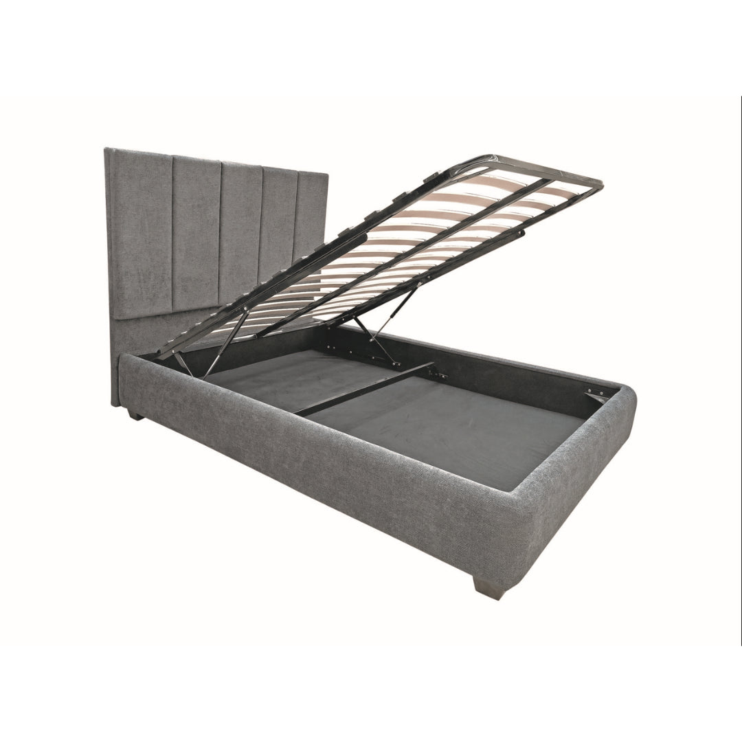 London Grey Storage Queen Bed