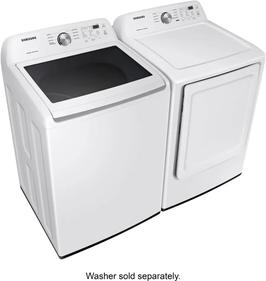 Samsung 7.2 Cu. Ft. Electric Dryer with Sensor Dry - White Model: DVE45T3200W