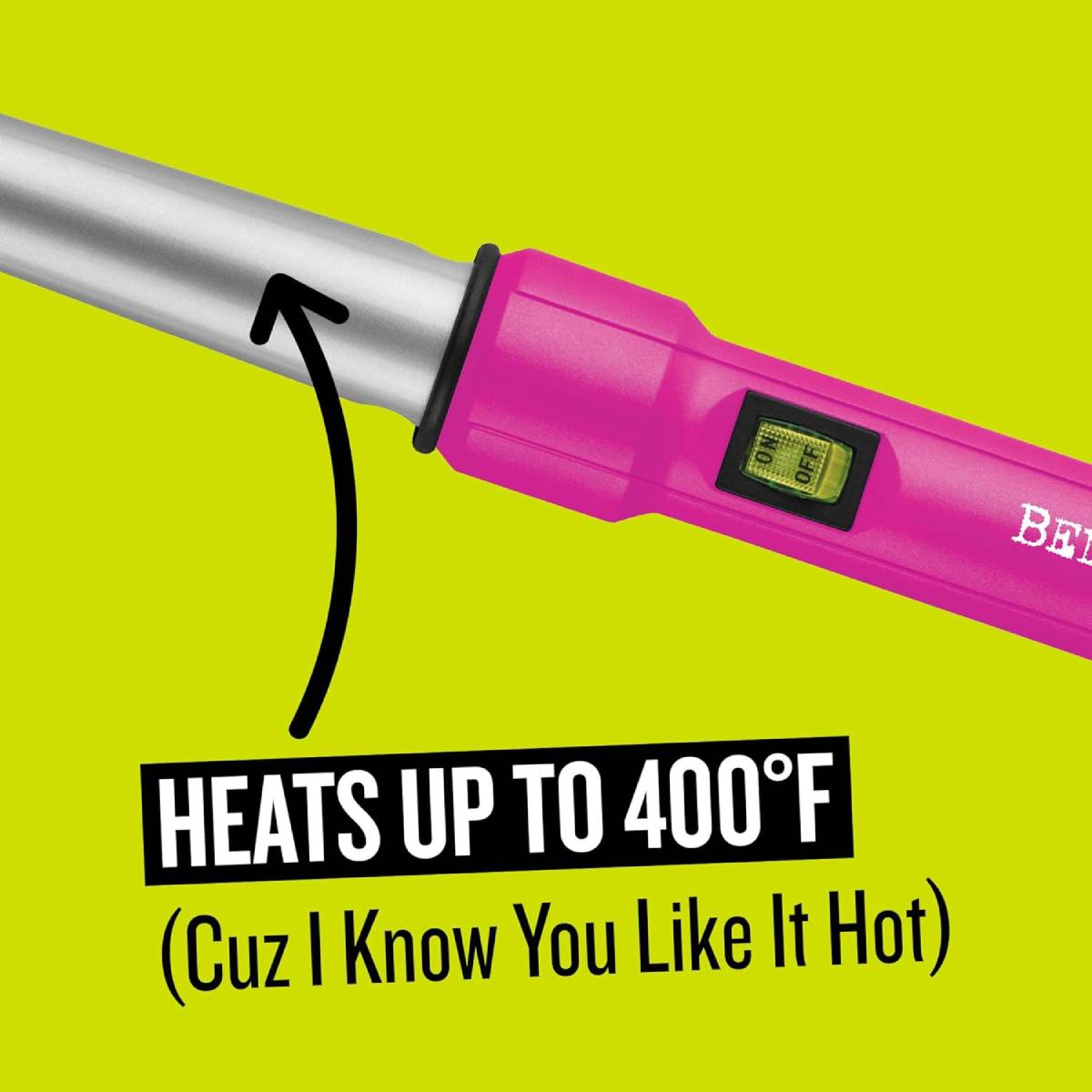 Bed Head BH388N1 Tapered Styling Iron with Protective Glove - Pink